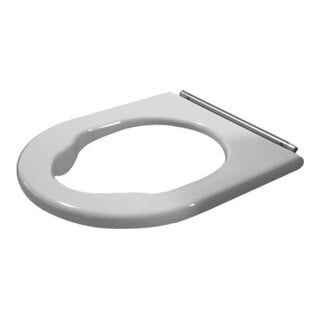 Duravit Anneau de siège WC Starck 3 Vital sans abaissement, charnière inox, blanc