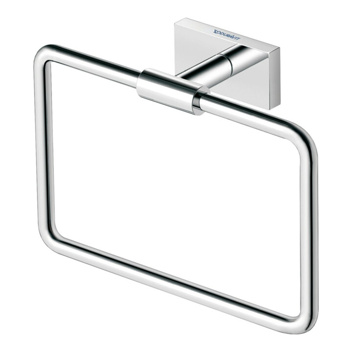 Duravit Anneau porte-serviette Karree 20x6 cm, chrome