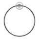 Duravit Anneau porte-serviettes Starck T 21x7,3 cm, chrome-1