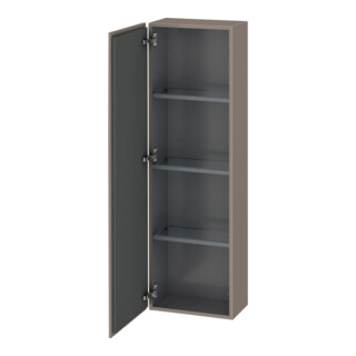 Duravit Armoire demi-haute L-Cube 40x24,3x132cm, porte gauche, basalt mat