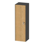 Duravit Armoire demi-haute White Tulip 40x36x132 cm, 1 porte avec poignée, gris naturel mat