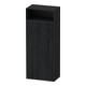 Duravit Armoire demi-haute Zencha 40x24x96,1 cm, 1 porte, à gauche, noir/gris mat-1