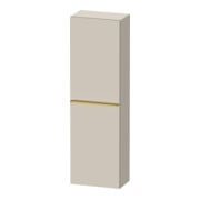 Duravit Armoire demi-hauteur D-Neo 40x24 cm, 1 porte, 4 étagères, à gauche, gris poli/Taupe