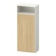 Duravit Armoire demi-hauteur Zencha 40x24x96,1 cm, 1 porte, à gauche, E naturel/blanc mat-1