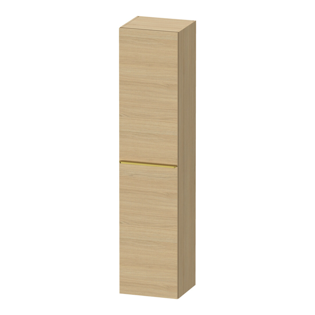 Duravit Armoire haute D-Neo 40x36 cm, 1 porte, 5 étagères, à droite, blanc poli/noyer naturel