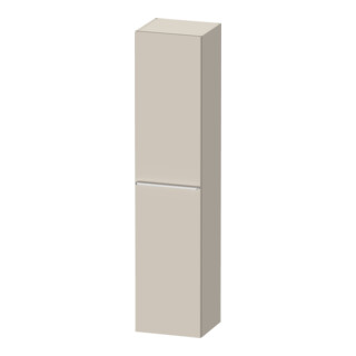 Duravit Armoire haute D-Neo 40x36 cm, 1 porte, 5 étagères, à droite, chrome/taupe mat