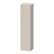 Duravit Armoire haute D-Neo 40x36 cm, 1 porte, 5 étagères, à droite, chrome/taupe mat