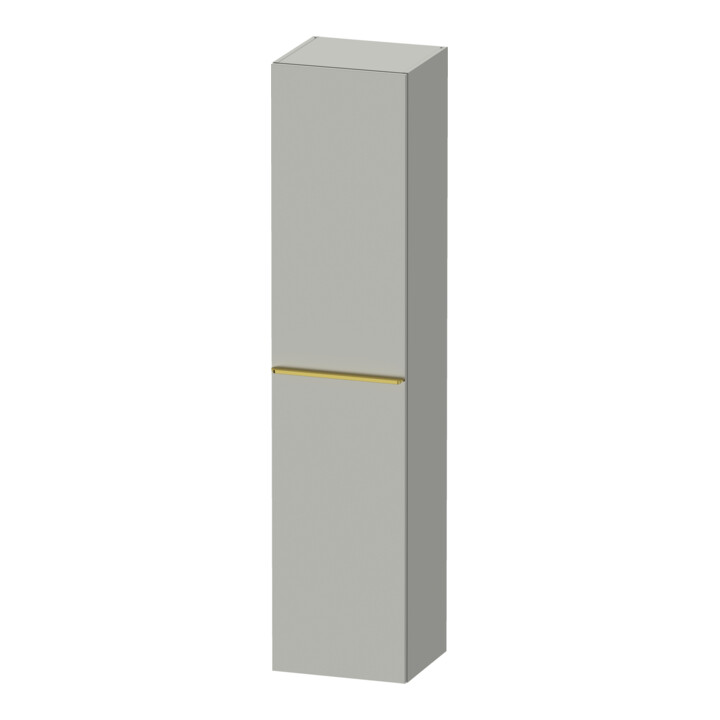 Duravit Armoire haute D-Neo 40x36 cm, 1 porte, 5 étagères, à droite, gris poli/mat