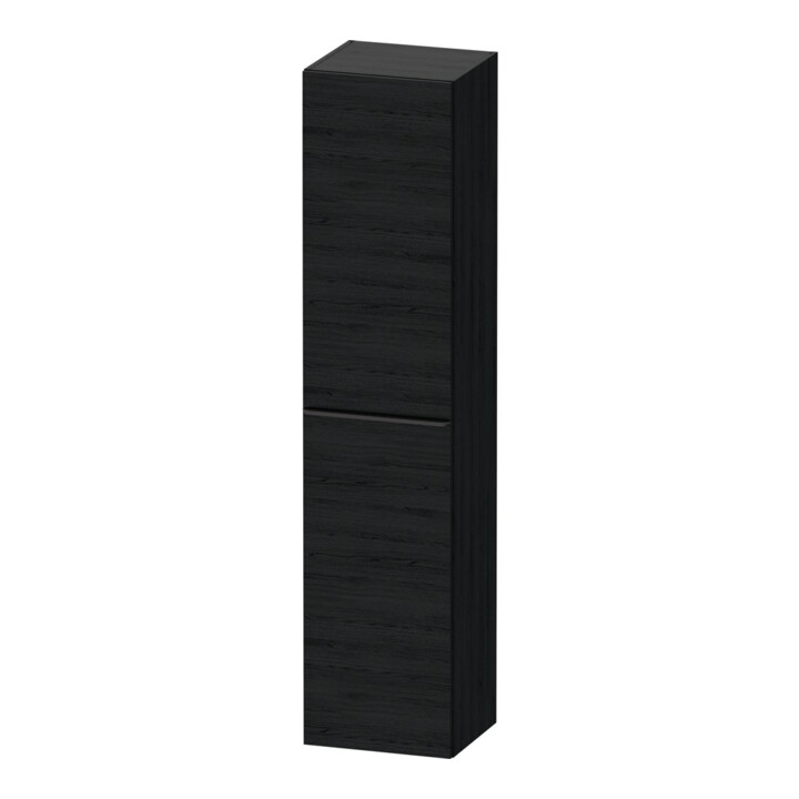 Duravit Armoire haute D-Neo 40x36 cm, 1 porte, 5 étagères, à droite, noir/ivoire noir