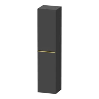 Duravit Armoire haute D-Neo 40x36 cm, 1 porte, 5 étagères, à gauche, gris pâle/gris mat