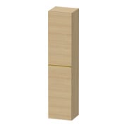 Duravit Armoire haute D-Neo 40x36 cm, 1 porte, 5 étagères, à gauche, gris poli/Oeuf naturel
