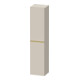 Duravit Armoire haute D-Neo 40x36 cm, 1 porte, 5 étagères, à gauche, gris poli/Taupe mat-1