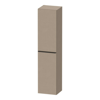 Duravit Armoire haute D-Neo 40x36 cm, 1 porte, 5 étagères, à gauche, noir/lin