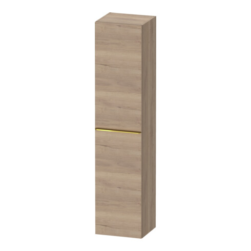 Duravit Armoire haute D-Neo 40x36cm, 1 porte, 5 étagères, à droite, gris poli/oeuf mat