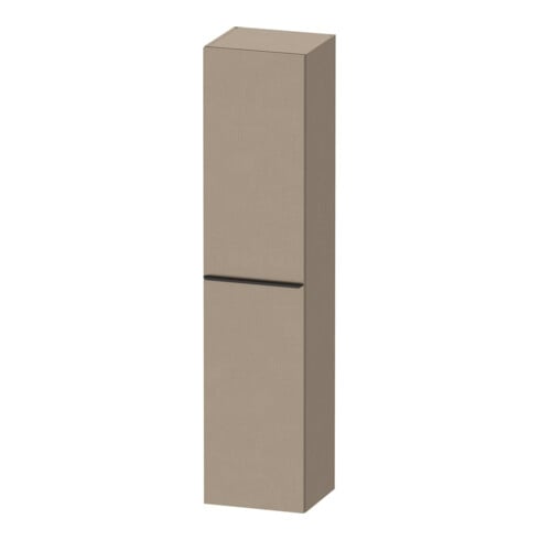 Duravit Armoire haute D-Neo 40x36cm, 1 porte, 5 étagères, à droite, noir/lin