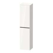 Duravit Armoire haute D-Neo 40x36cm, 1 porte, 5 étagères, à gauche, noir/blanc brillant