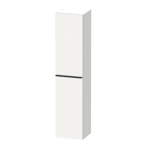 Duravit Armoire haute D-Neo 40x36cm, 1 porte, 5 étagères, à gauche, noir/blanc mat