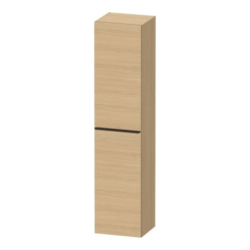 Duravit Armoire haute D-Neo 40x36cm, 1 porte, 5 étagères, à gauche, noir/Naturel œuf