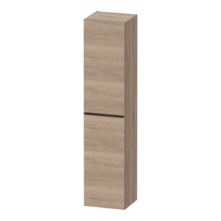 Duravit Armoire haute D-Neo 40x36cm, 1 porte, 5 étagères, à gauche, noir/œuf marbré