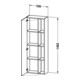 Duravit Armoire haute DuraStyle 50x24x140 cm, porte droite, blanc brillant-4