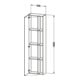 Duravit Armoire haute DuraStyle 50x24x180 cm, porte droite, lin-3