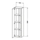 Duravit Armoire haute DuraStyle 50x36x180 cm, porte droite, blanc brillant-3