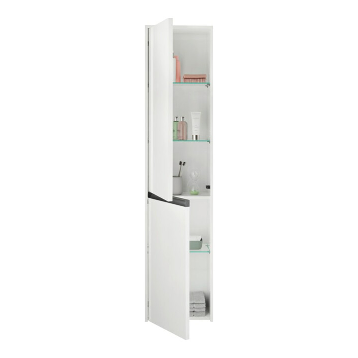 Duravit Armoire haute Ketho.2 40x36x176 cm, 2 portes, raccord à droite, blanc brillant