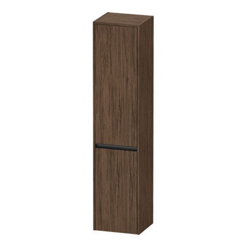 Duravit Armoire haute Ketho.2 40x36x176 cm, 2 portes, raccord à droite, noyer foncé