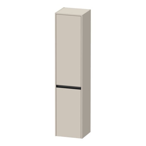 Duravit Armoire haute Ketho.2 40x36x176 cm, 2 portes, raccord à droite, taupe mat