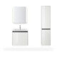 Duravit Armoire haute Ketho.2 40x36x176 cm, 2 portes, raccord gauche, blanc brillant-1