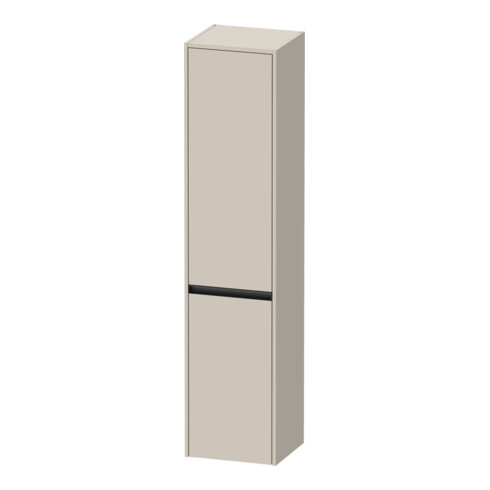 Duravit Armoire haute Ketho.2 40x36x176 cm, 2 portes, raccord gauche, taupe mat