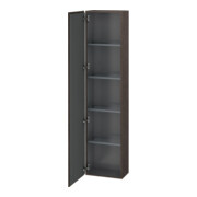 Duravit Armoire haute L-Cube 40x24,3x176 cm, porte gauche, chêne foncé brossé