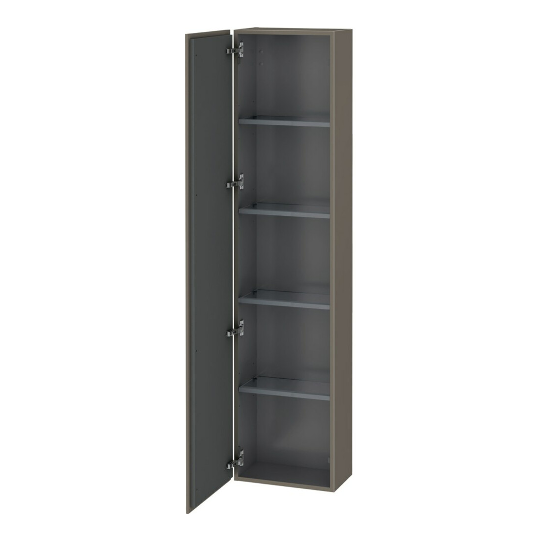 Duravit Armoire haute L-Cube 40x24,3x176 cm, porte gauche, flanc gris mat