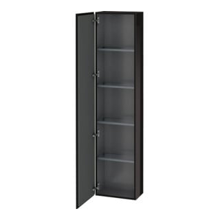 Duravit Armoire haute L-Cube 40x24,3x176 cm, porte gauche, noir brillant