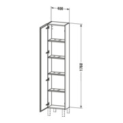 Duravit Armoire haute L-Cube 40x24,3x176 cm, porte gauche, noyer naturel-4