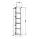 Duravit Armoire haute L-Cube 40x24,3x176 cm, porte gauche, noyer naturel