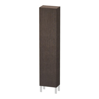 Duravit Armoire haute L-Cube 40x24,3x176cm, porte droite, chêne foncé brossé