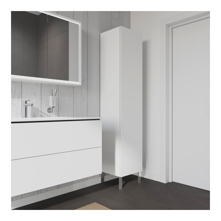 Duravit Armoire haute L-Cube 40x36,3x176 cm, porte droite, blanc mat