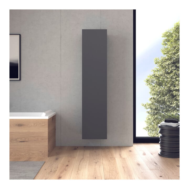 Duravit Armoire haute L-Cube 40x36,3x176 cm, porte droite, graphite mat