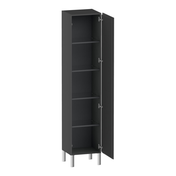 Duravit Armoire haute L-Cube 40x36,3x176 cm, porte droite, graphite mat