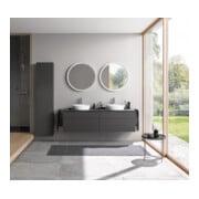 Duravit Armoire haute L-Cube 40x36,3x176 cm, porte droite, graphite super mat-5