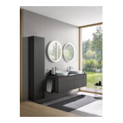 Duravit Armoire haute L-Cube 40x36,3x176 cm, porte droite, graphite super mat-5