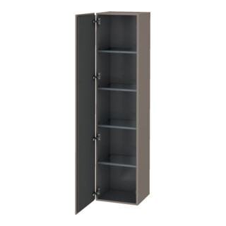 Duravit Armoire haute L-Cube 40x36,3x176 cm, porte gauche, basalte mat