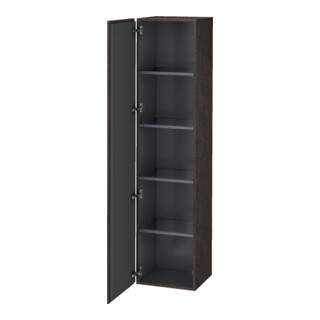 Duravit Armoire haute L-Cube 40x36,3x176 cm, porte gauche, chêne foncé brossé