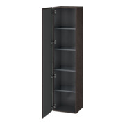 Duravit Armoire haute L-Cube 40x36,3x176 cm, porte gauche, chêne foncé brossé