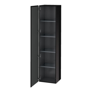 Duravit Armoire haute L-Cube 40x36,3x176 cm, porte gauche, noir brillant