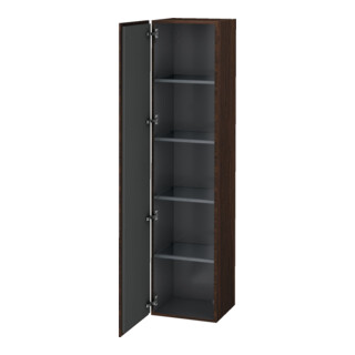 Duravit Armoire haute L-Cube 40x36,3x176 cm, porte gauche, noyer brossé