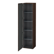 Duravit Armoire haute L-Cube 40x36,3x176 cm, porte gauche, noyer brossé