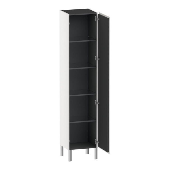 Duravit Armoire haute L-Cube 40x36,3x176cm, porte droite, blanc brillant