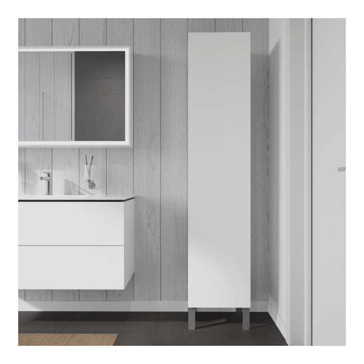 Duravit Armoire haute L-Cube 40x36,3x176cm, porte droite, blanc brillant